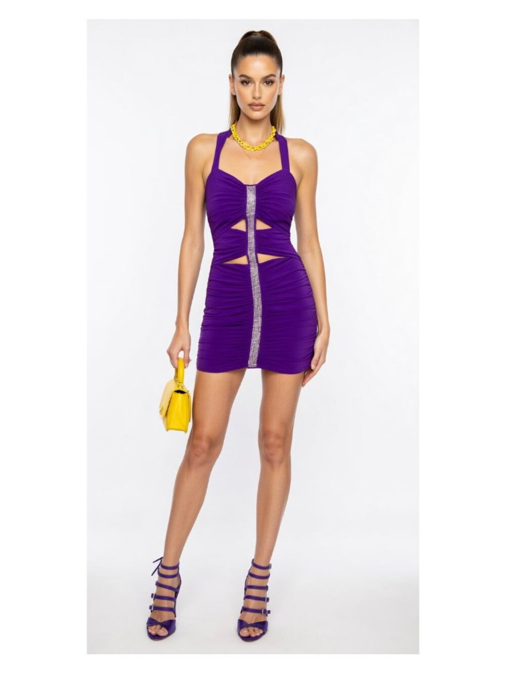 Mini purple dress new